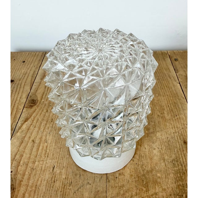 Industrial White Porcelain Ceiling Light, 1970s For Sale - Image 3 of 14