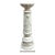 White Ceramic Italian Lion's Head Column / Pedestal For Sale