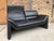 Two-Seater Sofa in Black Genuine Leather by Hans Kaufeld for de Sede, 1980s For Sale - Image 3 of 15