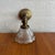 Antique Industrial Brass Wall Sconce With Holophane Glass Shade For Sale In New York - Image 6 of 13