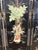Asian Black Lacquer Four-Panel Folding Screen, Vintage For Sale - Image 10 of 16