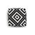 Modern Bamboo Beaded Vintage Black & White Box X-Small For Sale - Image 3 of 5