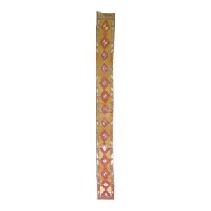 Vintage Zabihi Collection Narrow Turkish Geometric Runner