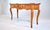 Vintage French Country Pine Writing Desk With Glass Top, 1990s, Usa For Sale - Image 4 of 14