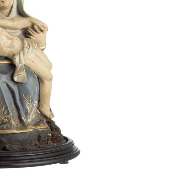 19th Century Portuguese Pietà Sculpture For Sale - Image 5 of 6