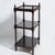 This a charming English Three tier Ebonized Barley, Twist What Not or Etagere This furniture piece is an antique...