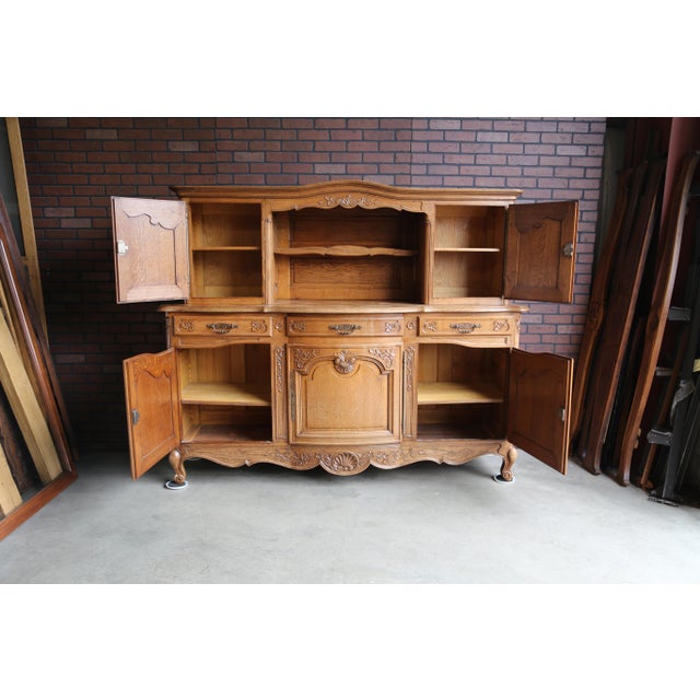 Antique French Oak China Hutch For Sale - Image 9 of 9