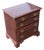 Vintage Traditional Mahogany 4-Drawer Nightstand For Sale