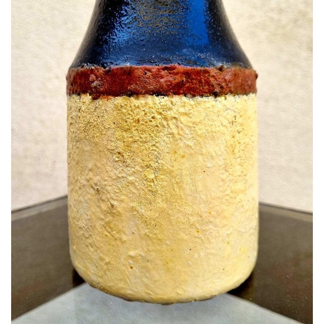 Modern Italian Glazed Ceramic Vase by Bruno Gambone, Italy, 1970s For Sale - Image 9 of 14