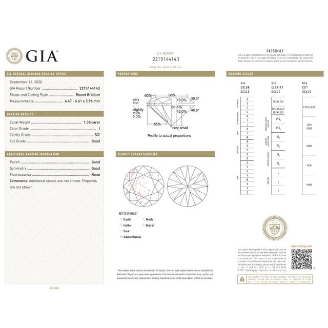 White Gia Certified - Natural Tsavorite & Diamond Platinum (950) Ring, Size 6.5 For Sale - Image 8 of 8