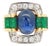 4.35 CTW Vintage No Heat Burmese Sapphire & Diamond 18k Gold Ring, Size 6 For Sale
