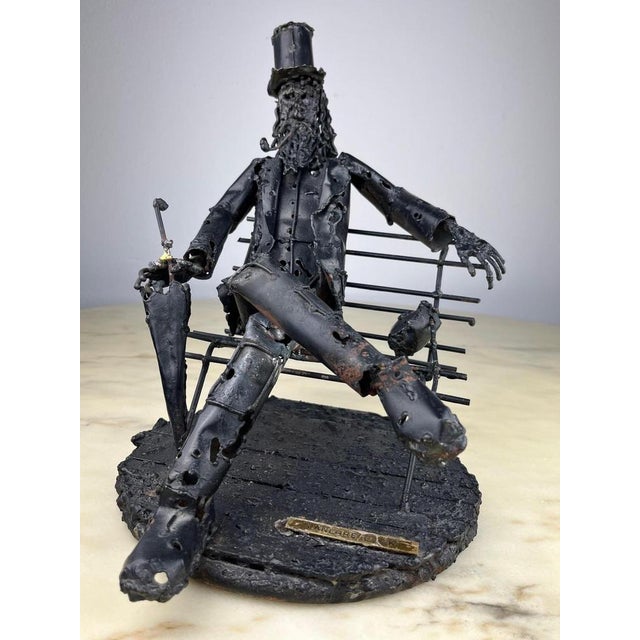 Brutalist Iron Sculpture by Janlorè G. K. K., Italy, 1970s For Sale - Image 6 of 18