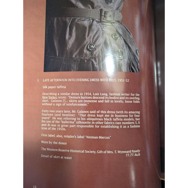 Black Galanos ~ 1996 Exhibition Catalog of Designer James Galanos by Barry W. Bradley, Western Reserve Historical Society & Los Angeles County Museum of Art For Sale - Image 8 of 15