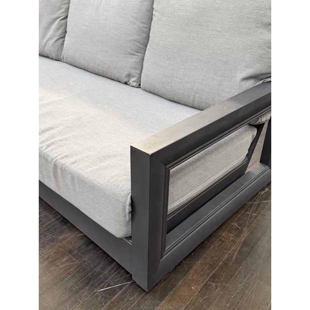 Restoration Hardware David Sutherland + John Hutton for Restoration Hardware Costa Aluminum Left-Arm L-Sectional, Outdoor For Sale - Image 4 of 12