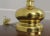 Metal Brass Base Tall Lamp W. Shade For Sale - Image 7 of 9