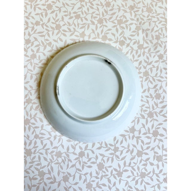 French Antique Royal Worcester Leaf Swags Porcelain Low Bowl For Sale - Image 3 of 4