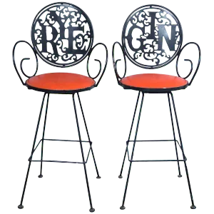 1960s Vintage Arthur Umanoff Bar Stools- a Pair