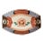 Antique Chinese Boat Shaped Low Bowl With Phoenix and Lotus in Imari Palette 19th Century Porcelain For Sale