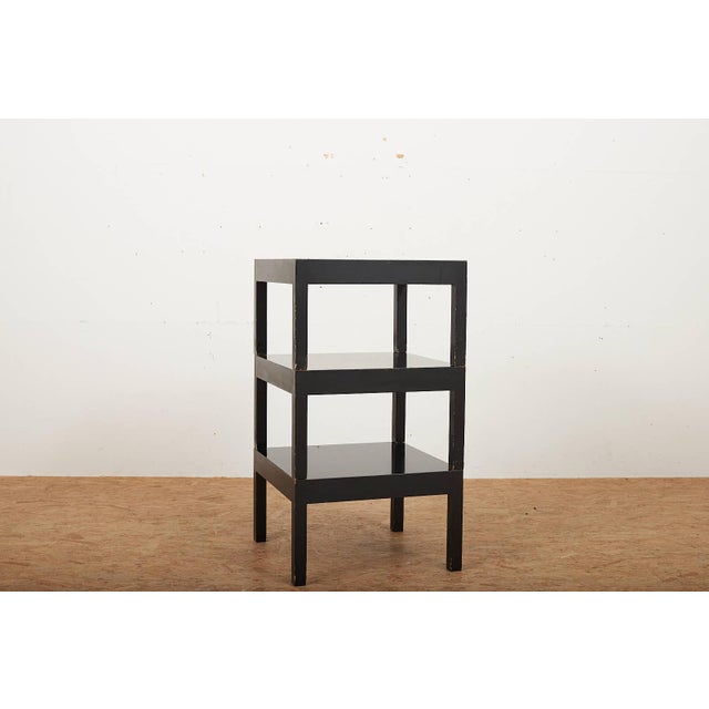 Wood Vintage Nesting Tables in Wood Lacquered Black by Ulrich P. Wieser for Wohnbedarf, 1958, Set of 3 For Sale - Image 7 of 17