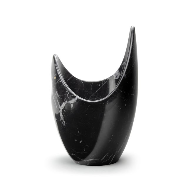 Champagne Cooler in Marquina Marble by Barberini & Gunnell For Sale - Image 12 of 12