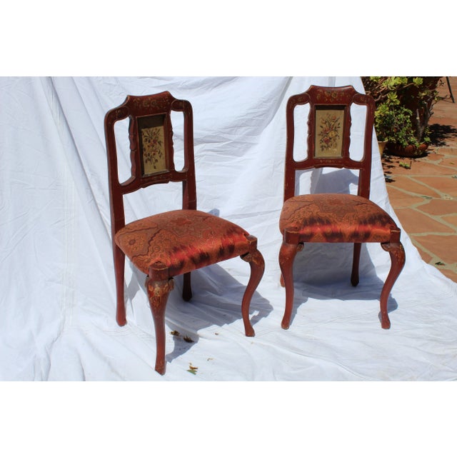 Pair of 19th century Italian painted children's chair. This would make a great addition for the playroom.