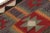 Tribal 1950s Vintage Kurdish Kilim Rug in Red and Blue, Multicolor Geometric Patterns For Sale - Image 3 of 7