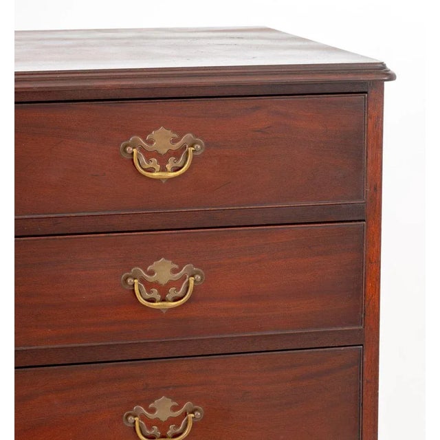 English George III Style Mahogany Tall Chest of Drawers For Sale - Image 3 of 8