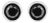 .925 Sterling Silver 2.00 Cttw Round Brilliant-Cut Black Diamond Bezel-Set Stud Earrings with Screw Backs (Fancy Color-Enhanced, I2-I3 Clarity) For Sale