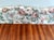 Brown Vintage Italian Console Table in Ebonized Beech and Rose-Patterned Fabric, 1950s For Sale - Image 8 of 11