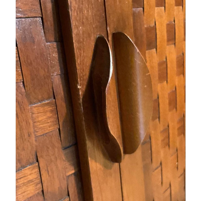 Pair 1960s Mid Century Modern Lane Square End Tables Two Door Cabinets For Sale - Image 10 of 12