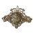 Vintage Heavy Cast Brass Inkewll For Sale