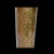 A rare, brass, Egyptian artillery shell case (possibly from the early 20th century-Egyptian wars) finely and heavily hand-...