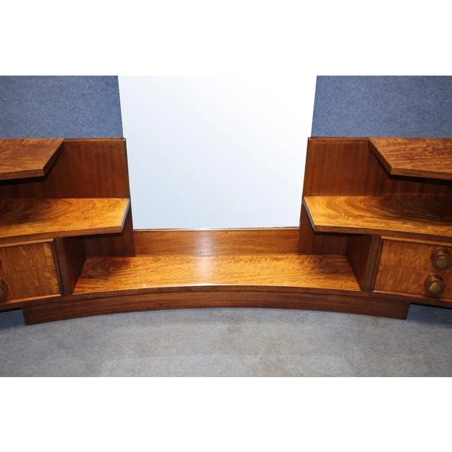 Light Yellow Brown Dressing Table, 1940s For Sale - Image 8 of 12