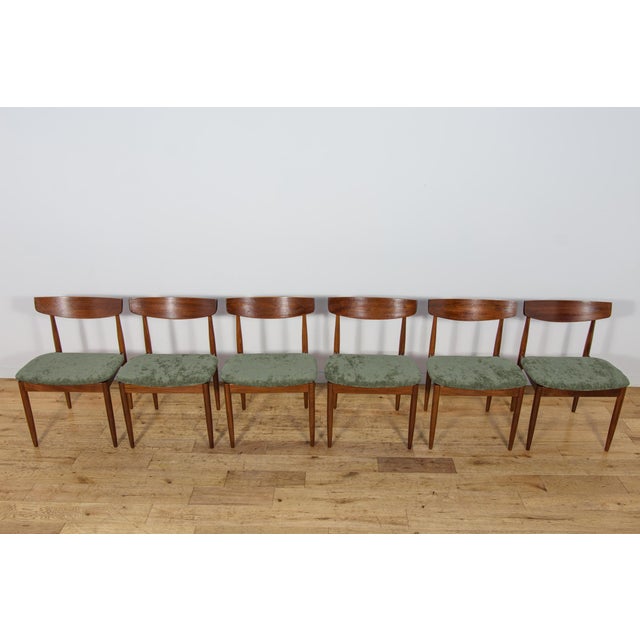 Mid-Century Modern Dining Chairs in Teak by Ib Kofod Larsen for G-Plan, 1960s, Set of 6 For Sale - Image 4 of 18