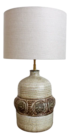 Mid-Century Ceramic Table Lamp by Marcel Giraud, 1970s