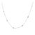 Late 20th Century Classic Platinum 10 Diamonds Station Necklace For Sale