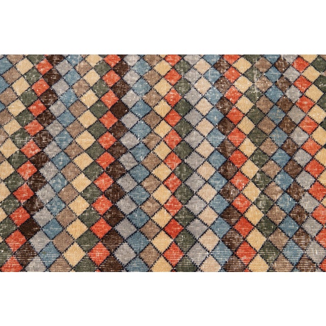 Textile Vintage Turkish Wool Rug 4 X 7 For Sale - Image 7 of 13