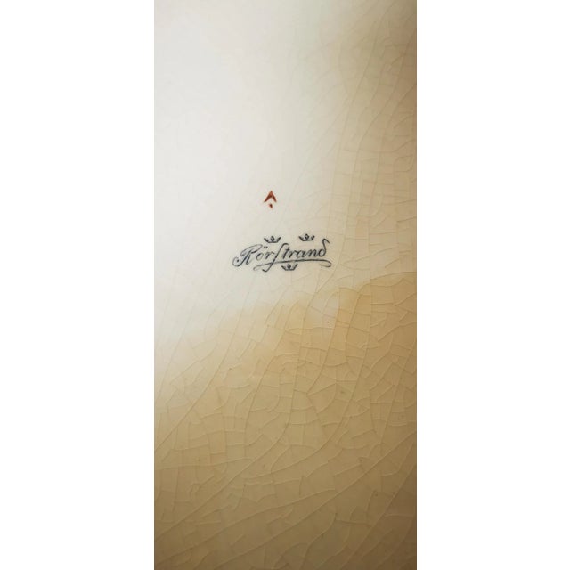 Large Metal and Porcelain Tray from Rörstrand, 1900s For Sale - Image 6 of 10