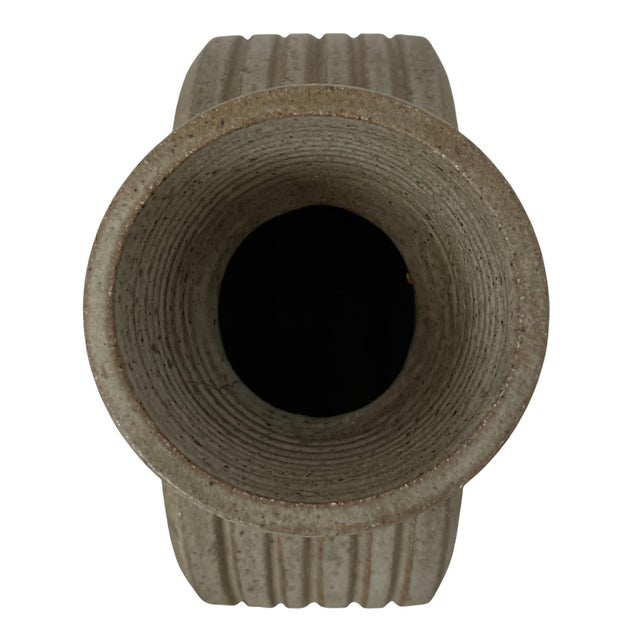 Mid 20th Century Mid-Century Earth-Toned Ceramic Vase For Sale - Image 5 of 7