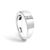 Men's .925 Sterling Silver 1/2 Cttw Diamond Triple Three Stone Row Band Ring (H-I Color, I1-I2 Clarity) - Ring Size 9.5 For Sale - Image 4 of 7