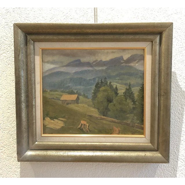 Wildhaus (Toggenburg) with the spa. This piece has an attribution mark, I am sure that it is completely authentic and take...