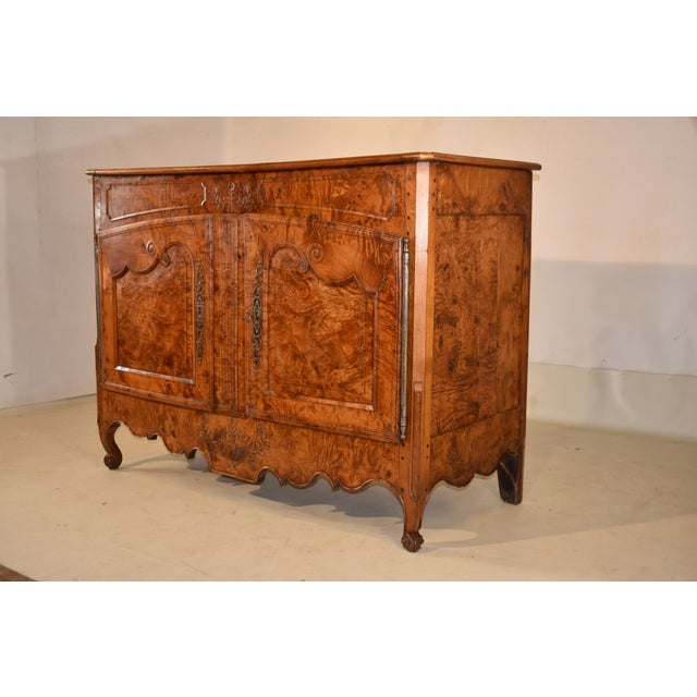 18th Century 18th Century Burl Elm Buffet From France For Sale - Image 5 of 13