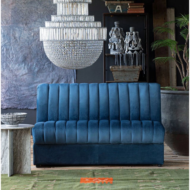 New special order item. Not vintage. The soft velvet upholstery of the Estelle Modular Sofa instantly adds a luxe quality....