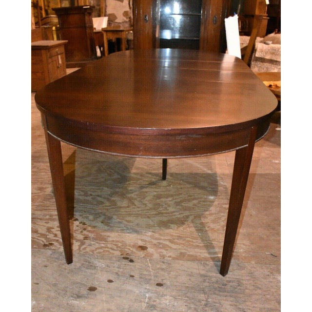 Vintage Henkel Harris Mahogany Oval Dining Room Table Style 22