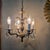 1960s Brass Pineapple Crystal Four-Light Chandelier For Sale - Image 13 of 17
