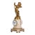French Late 19th Century Bronze Cupid Atop Marble Pillar Clock For Sale - Image 3 of 9