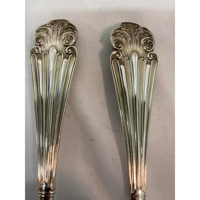 Late 19th Century Antique Thomas Latham & Ernest Morton Silver Plate Serving Set Made in England For Sale - Image 5 of 12