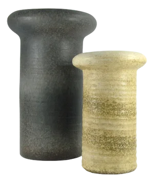 Vintage German Decorative Ceramic Vases, 1970, Set of 2