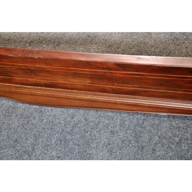 French Inlaid Carved Walnut Mother of Pearl Bed Attributed to r.j. Horner For Sale In Philadelphia - Image 6 of 11