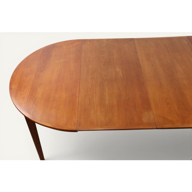 Danish Extendable Round Teak Dining Table, 1960s For Sale - Image 14 of 18